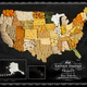Illustration for article titled A collection of gorgeous world maps made out of local foods